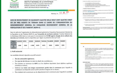 AVIS DE RECRUTEMENT